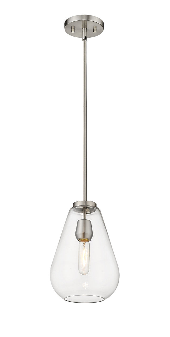 Z-Lite Ayra 1 Light Pendant in Brushed Nickel 488P8-BN