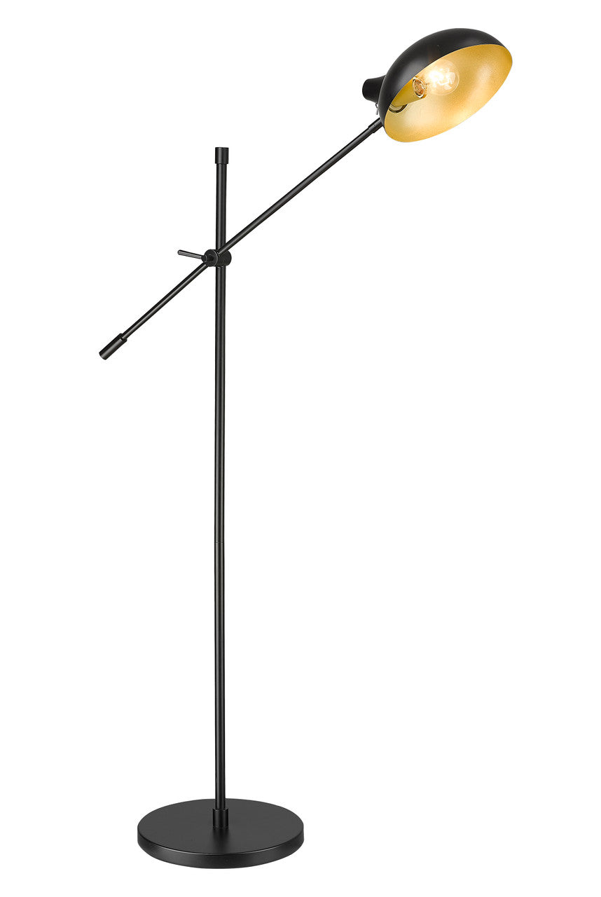 Z-Lite Bellamy 1 Light Floor Lamp in Matte Black 1942FL-MB