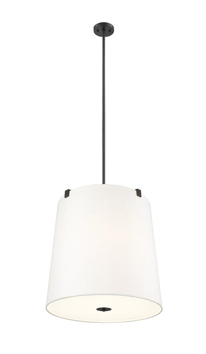 Z-Lite Weston 6 Light Pendant in Matte Black 3501P24-MB