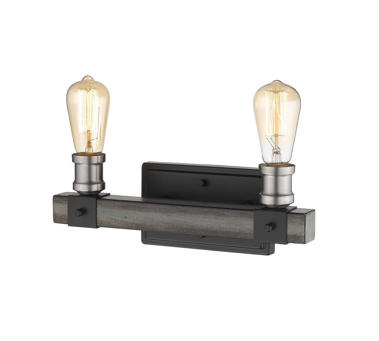 Z-Lite Kirkland 2 Light Vanity in Ashen Barnboard 472-2V-ABB