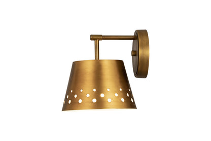 Z-Lite Katie 1 Light Wall Sconce in Rubbed Brass 6014-1S-RB