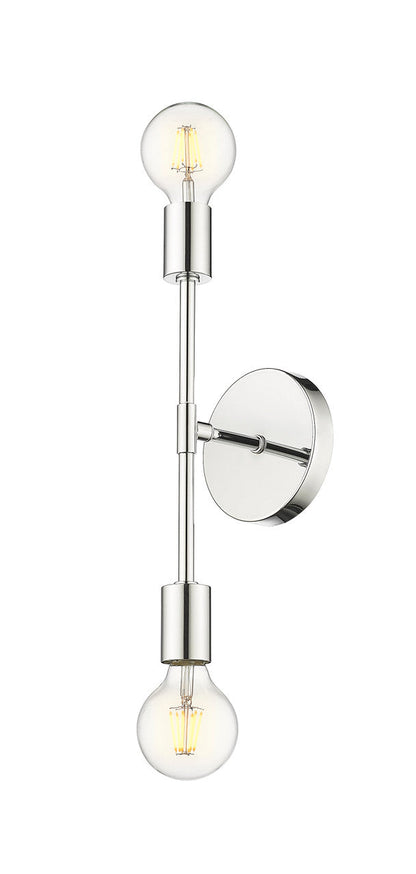 Z-Lite Modernist 2 Light Wall Sconce in Chrome 731-2S-CH