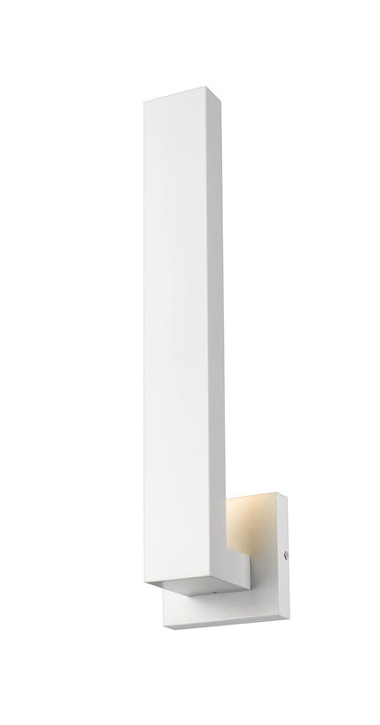 Z-Lite Edge 2 Light Outdoor Wall Light in White 576M-WH-LED