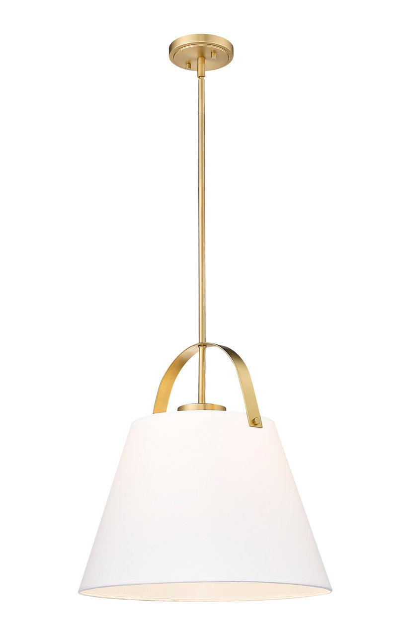 Z-Lite Z-Studio 1 Light Pendant in Heritage Brass 743P18-HBR