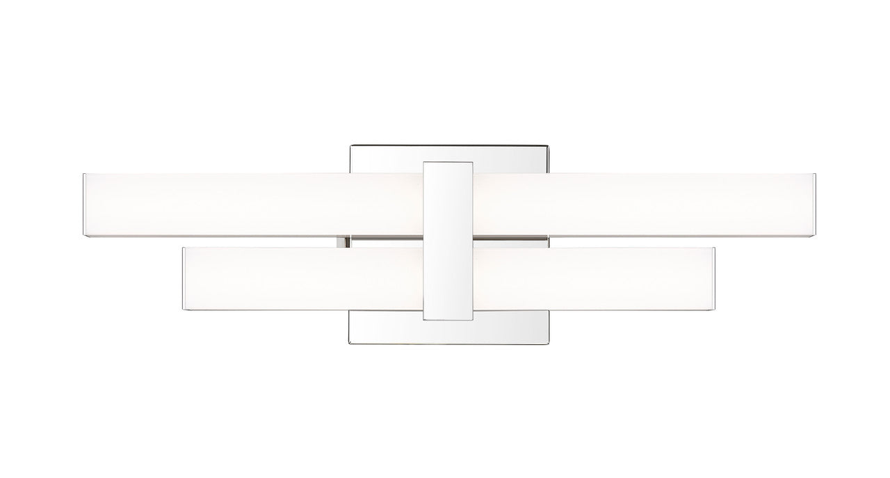 Z-Lite Zane 2 Light Vanity in Chrome  1008-18W-CH-LED