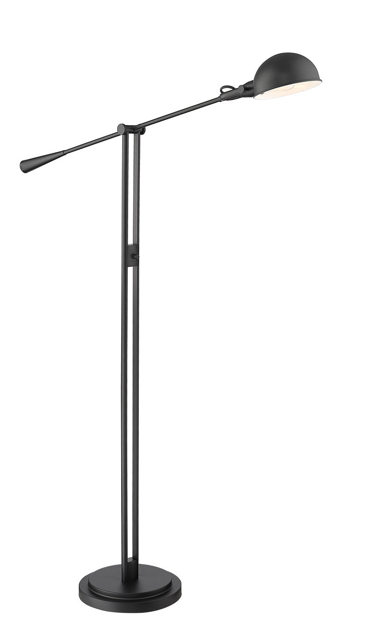 Z-Lite Grammercy Park 1 Light Floor Lamp in Matte Black   741FL-MB