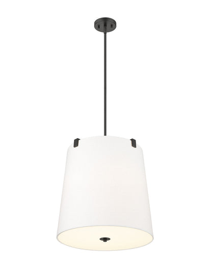 Z-Lite Weston 5 Light Pendant in Matte Black 3501P18-MB