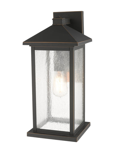 Z-Lite Portland 1 Light Outdoor Wall Light in Oil Rubbed Bronze 531MXL-ORB