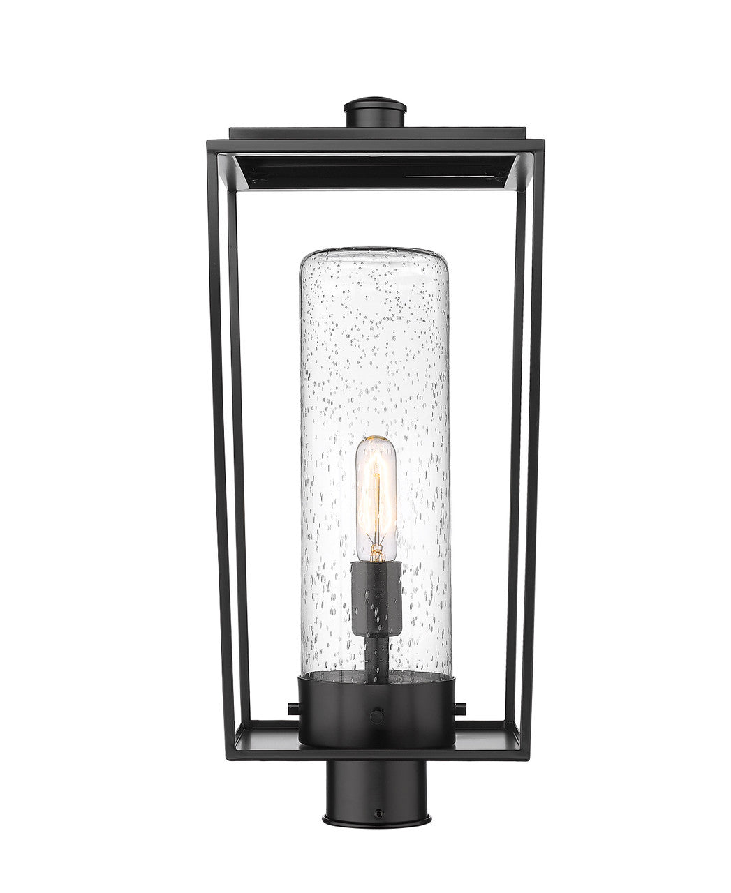 Z-Lite Sheridan 1 Light Outdoor Post Mount Fixture in Black 594PHBR-BK