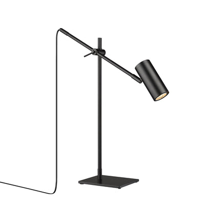 Z-Lite Calumet 1 Light Table Lamp in Matte Black 814TL-MB