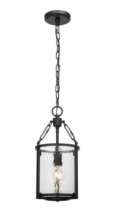 Z-Lite Barrington 1 Light Pendant in Matte Black 346P8-MB