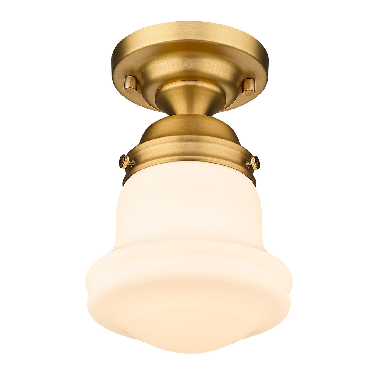 Z-Lite Vaughn 1 Light Flush Mount in Heritage Brass 735F1-HBR