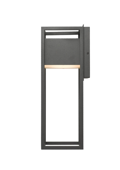 Z-Lite Barwick 1 Light Outdoor Wall Light in Black 585M-BK-LED