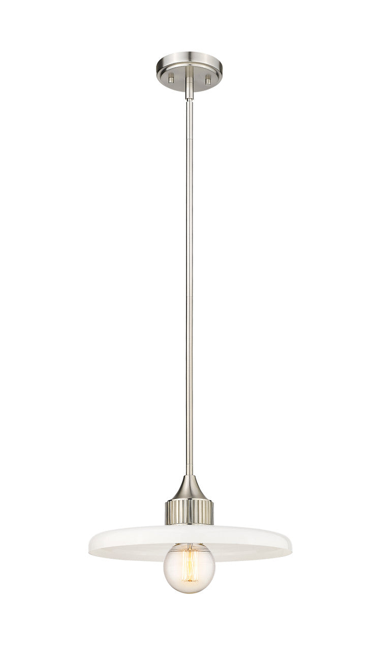 Z-Lite Paloma 1 Light Pendant in Brushed Nickel 820P14-BN