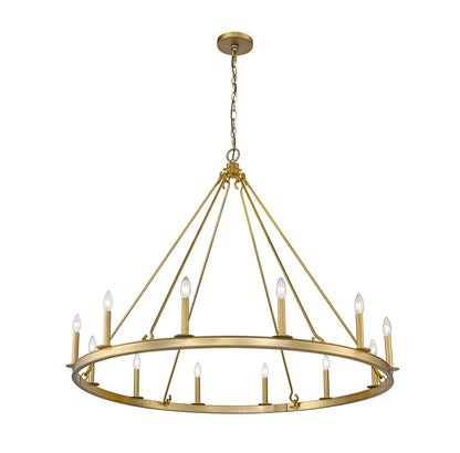 Z-Lite Barclay 12 Light Chandelier in Olde Brass 482R-12OBR