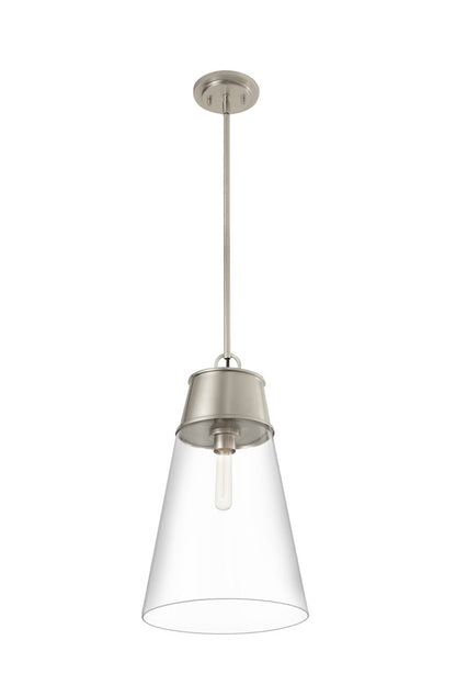 Z-Lite Wentworth 1 Light Pendant in Brushed Nickel 2300P12-BN