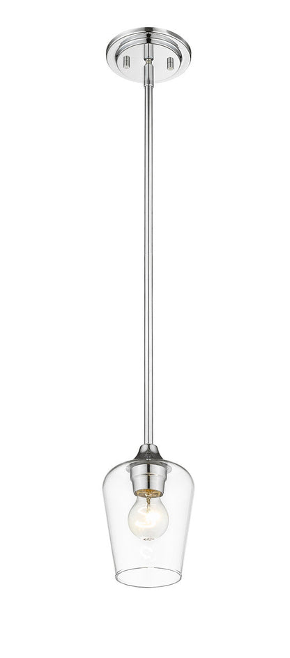 Z-Lite Joliet 1 Light Pendant in Chrome 473MP-CH