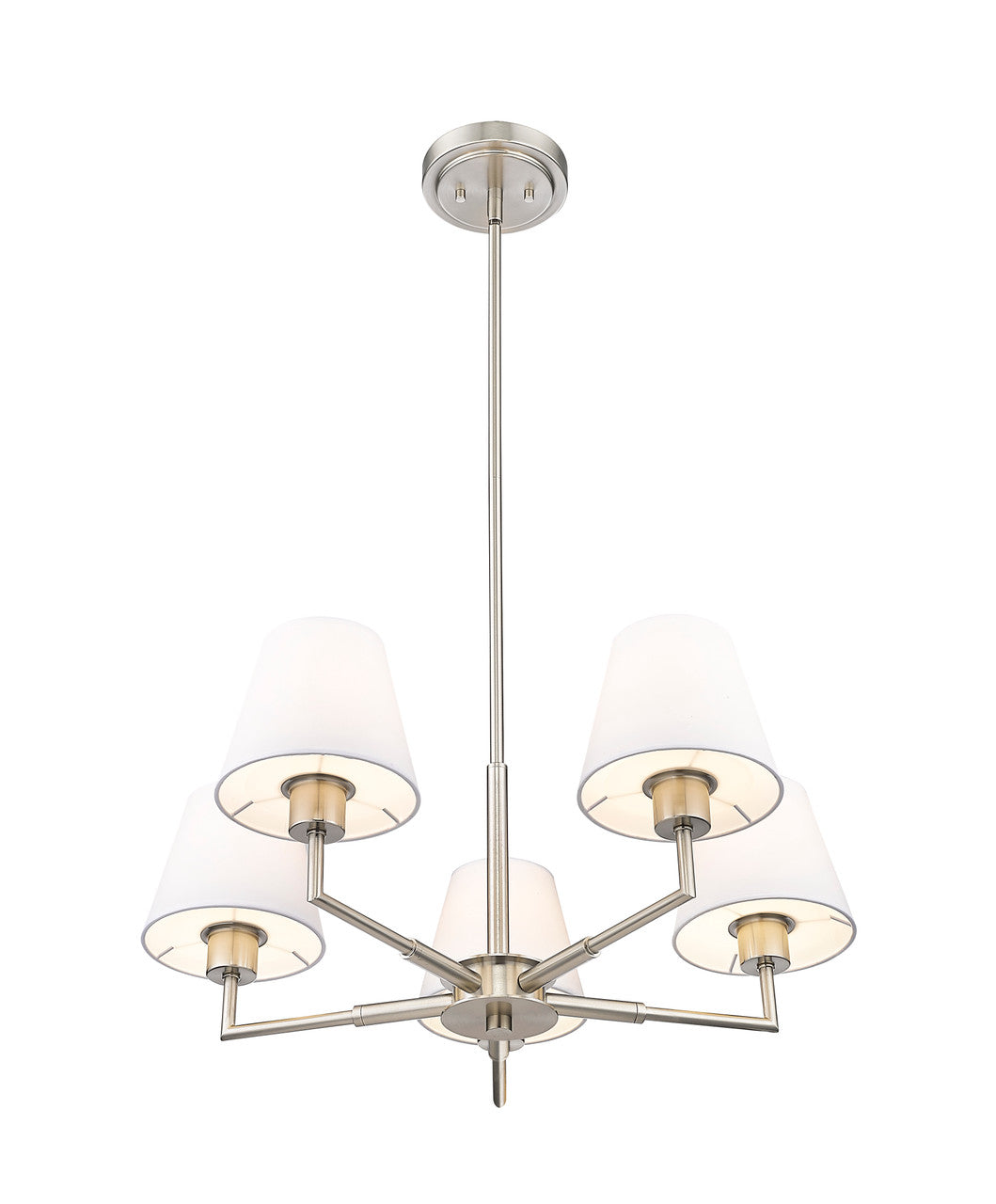 Z-Lite Leila 5 Light Chandelier in Brushed Nickel 744-26R-BN