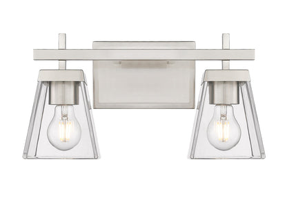 Z-Lite Lauren 2 Light Vanity in Brushed Nickel 819-2V-BN