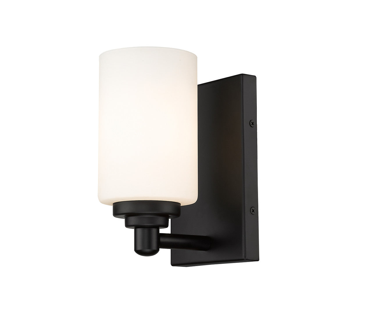 Z-Lite Soledad 1 Light Wall Sconce in Matte Black 485-1S-MB