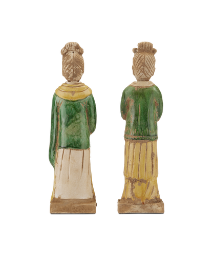 Currey & Co. Tang Dynasty Palace Servants Set of 2 1200-0597