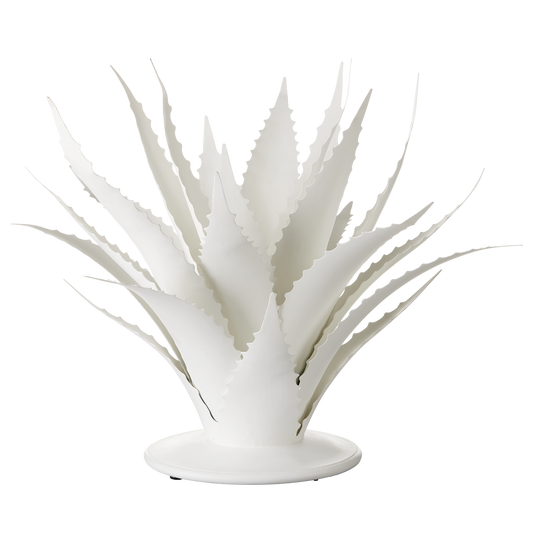 Currey & Co. 28" Agave White Objet 1200-0778