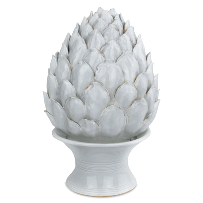 Currey & Co. 15.75" Ivory Ceramic Artichoke 1200-0833