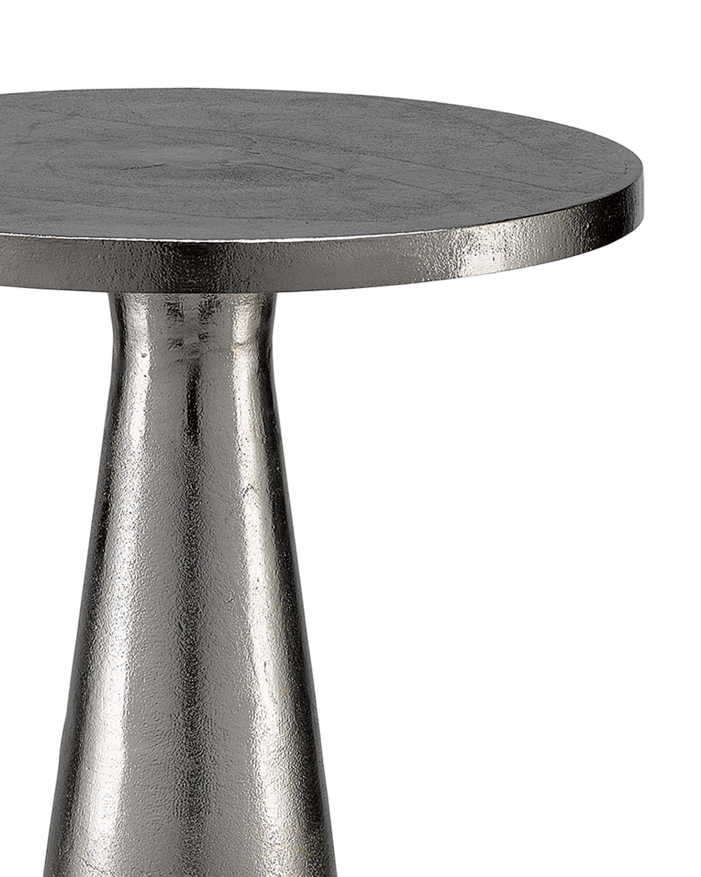 Currey & Co. Tondo Nickel Accent Table 4000-0105