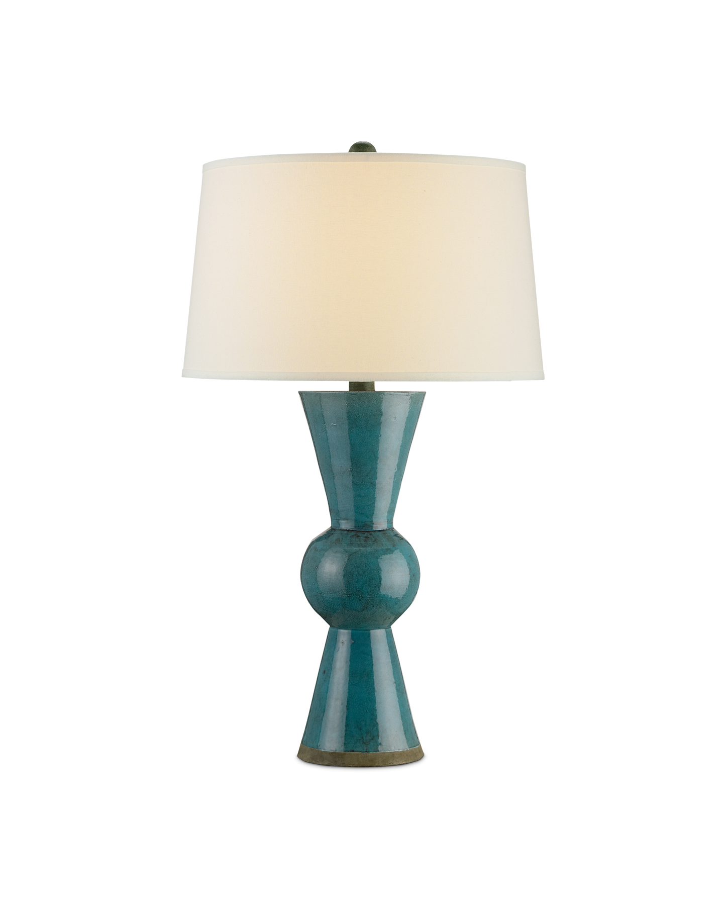 Currey & Co. Upbeat Teal Table Lamp 6896