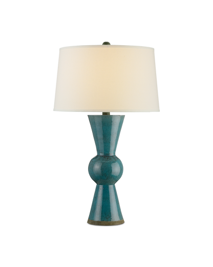 Currey & Co. Upbeat Teal Table Lamp 6896