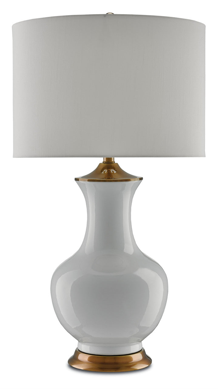 Currey & Co. Lilou White Table Lamp 6000-0020