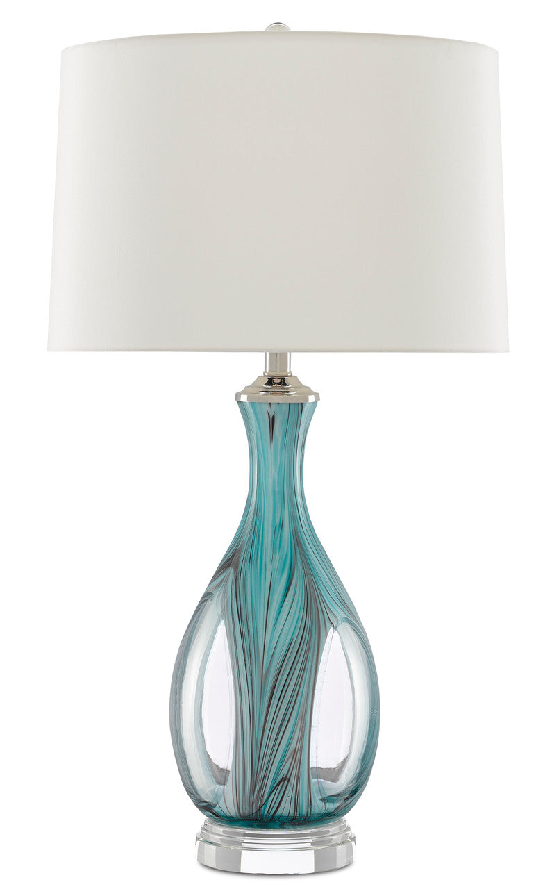 Currey & Co. Eudoxia Blue Table Lamp 6000-0520