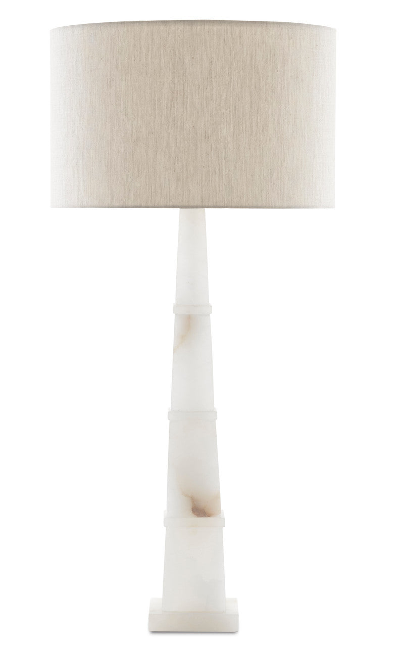 Currey & Co. Alabastro White Table Lamp 6000-0595