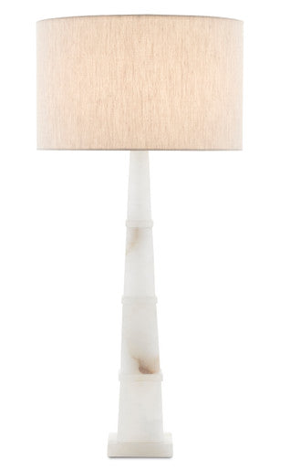 Currey & Co. Alabastro White Table Lamp 6000-0595