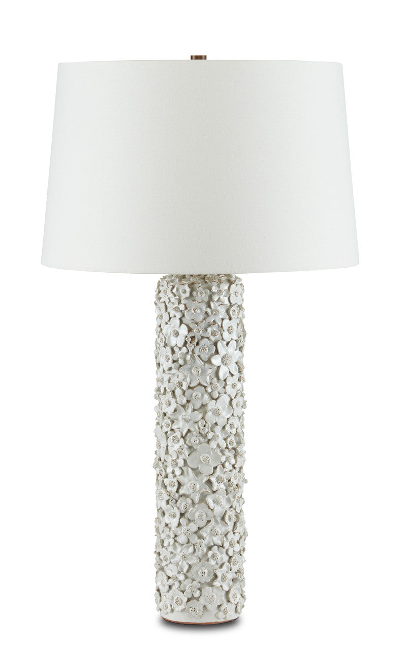 Currey & Co. Jessamine White Table Lamp 6000-0742