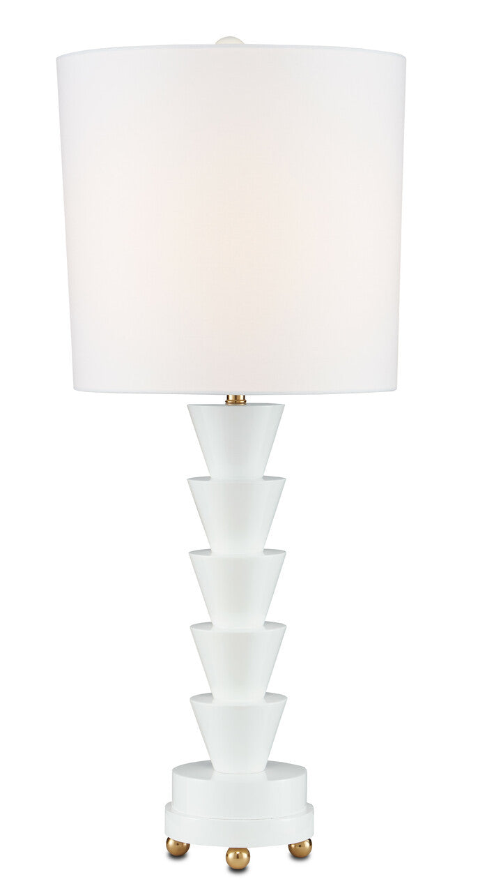 Currey & Co. Culture White Table Lamp 6000-0749