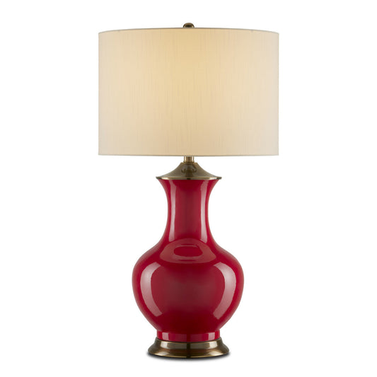 Currey & Co. Lilou Red Table Lamp 6000-0840