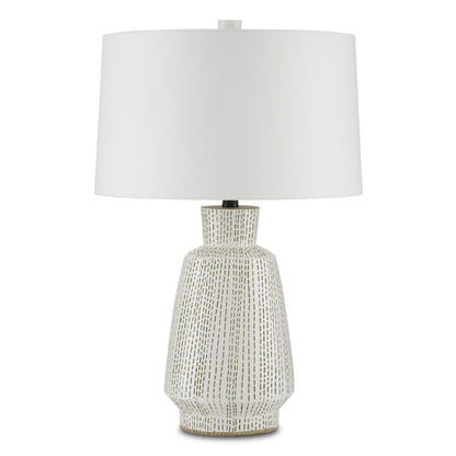 Currey & Co. Dash White Table Lamp 6000-0848