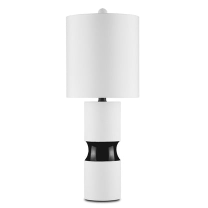 Currey & Co. Althea Black & White Table Lamp 6000-0856