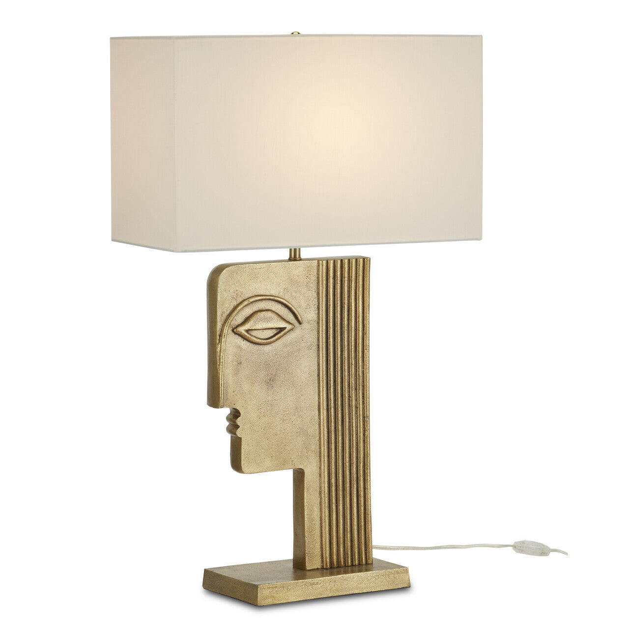 Currey & Co. Thebes Brass Table Lamp 6000-0859