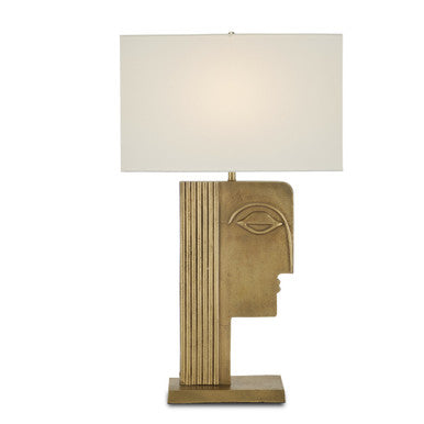 Currey & Co. Thebes Brass Table Lamp 6000-0859