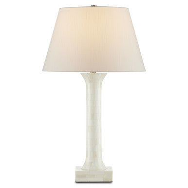 Currey & Co. Haddee White Table Lamp 6000-0863