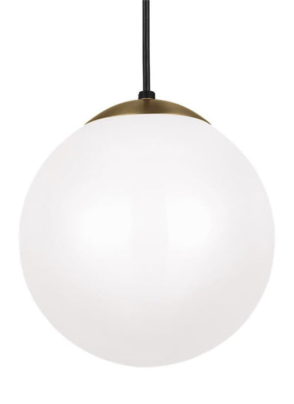 Visual Comfort Studio Studio Collection Leo - Hanging Globe Medium One Light Pendant in Satin Brass 6020-848