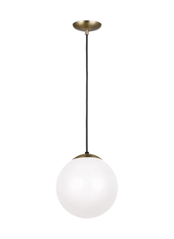 Visual Comfort Studio Studio Collection Leo - Hanging Globe Medium One Light Pendant in Satin Brass 6020-848