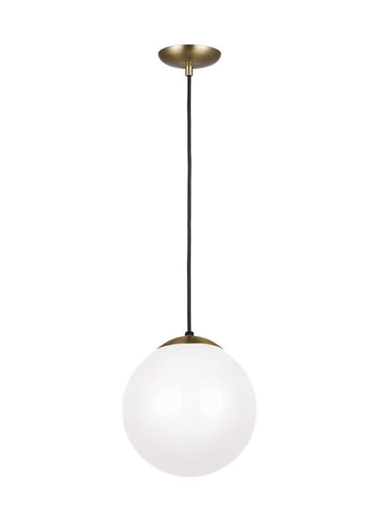 Visual Comfort Studio Studio Collection Leo - Hanging Globe Medium One Light Pendant in Satin Brass 6020-848