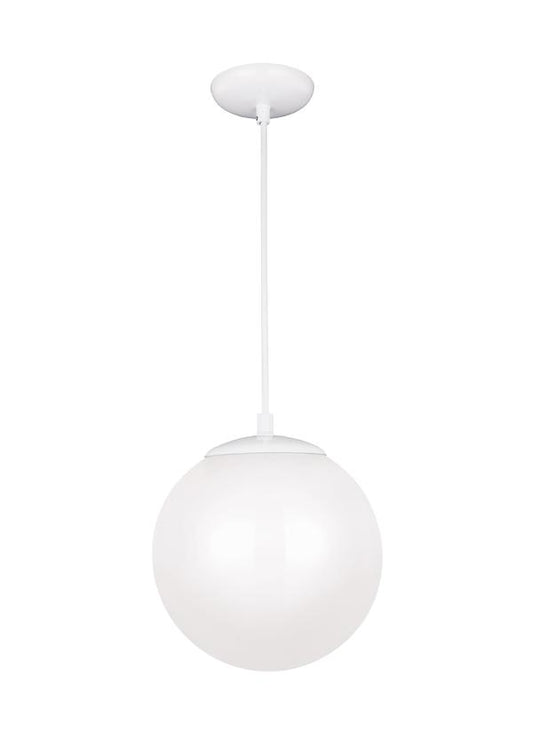 Visual Comfort Studio Studio Collection Leo - Hanging Globe Medium Pendant LED in White 602093S-15