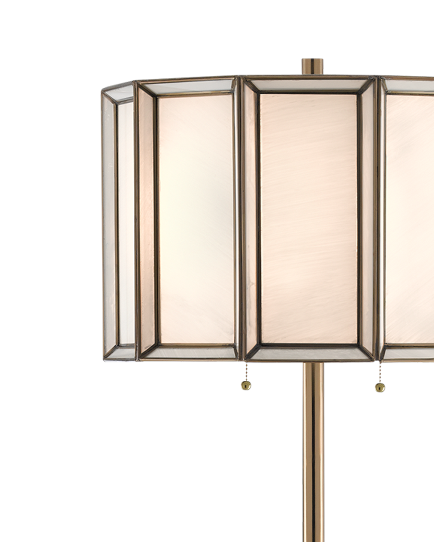 Currey & Co. Daze Brass Floor Lamp 8000-0090