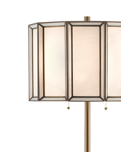 Currey & Co. Daze Brass Floor Lamp 8000-0090