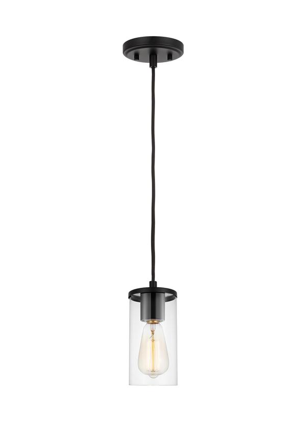 Visual Comfort Studio Sean Lavin Zire One Light Mini-Pendant in Midnight Black 6190301-112