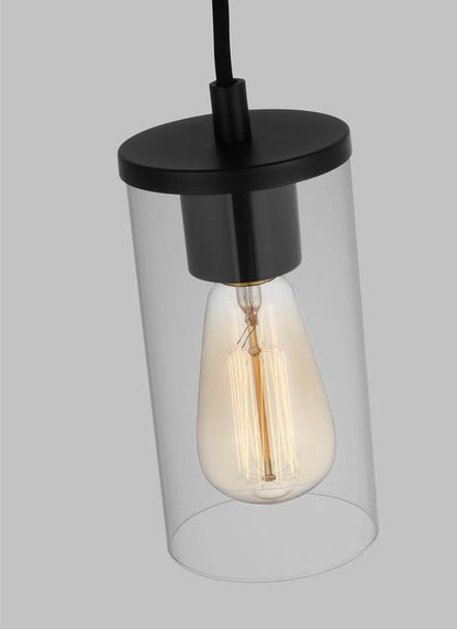 Visual Comfort Studio Sean Lavin Zire One Light Mini-Pendant in Midnight Black 6190301-112